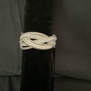 White leather bracelet